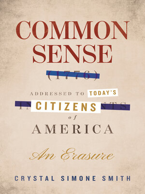 cover image of Common Sense (1776), Addressed to Today's Citizens of America